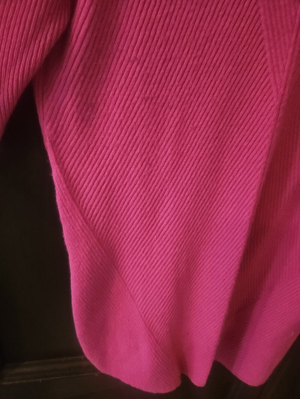 Evolution By Cyrus Pink Ribbed Short-Sleeve Sweater Top - Picture 4 of 6